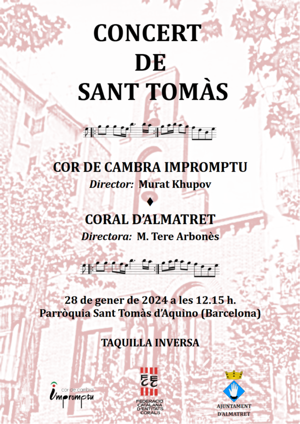 28/01/2024 Concert de Sant Tomàs d’Aquino